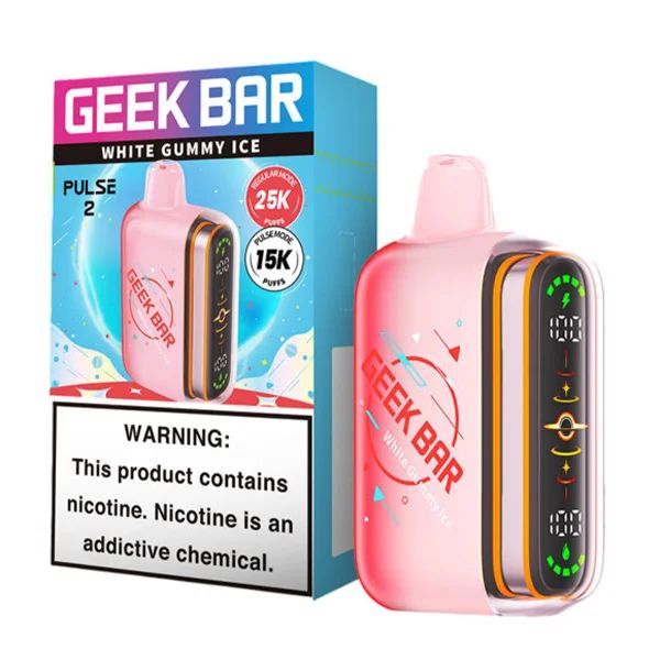 Geek Bar Pulse 2 25K Disposable Hubba Edt. White Gummy Ice