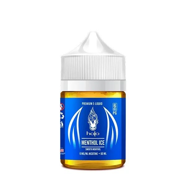 Menthol Ice Halo Eliquid 60mL 6mg bottle
