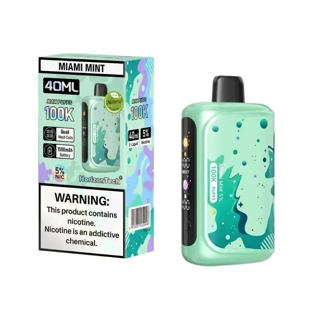 Horizon 100K Disposable Miami Mint with packaging