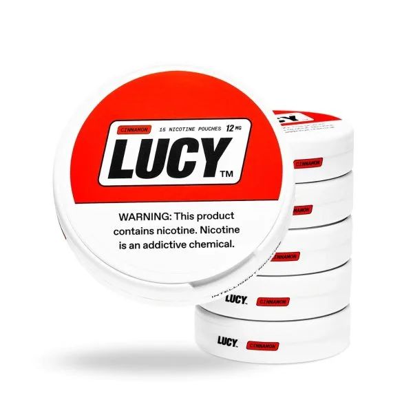 Lucy Nicotine Pouches (15ct Can)(5-Can Pack) Cinnamon 12mg