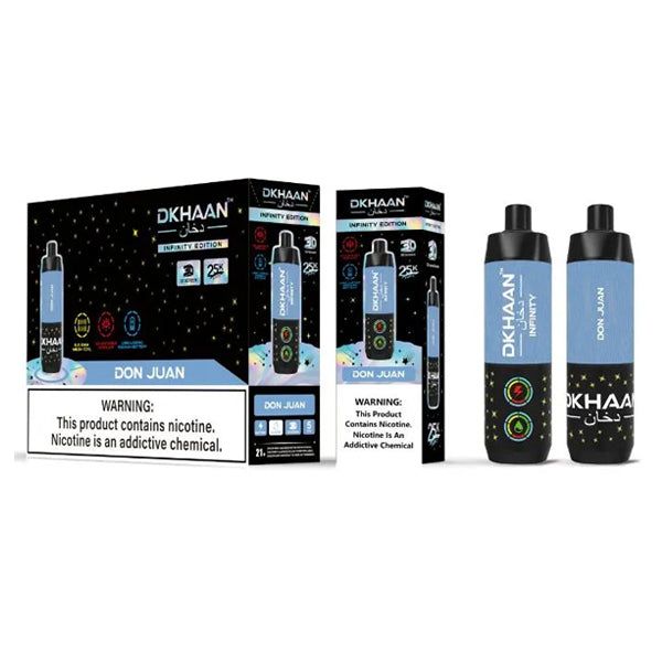 Dkhaan Infinity Disposable Don Juan with packaging
