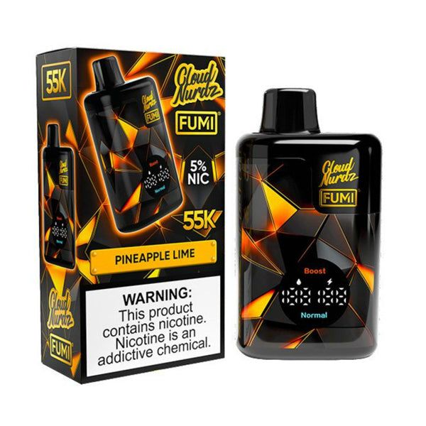 Fumi x Cloud Nurdz Disposable Pineapple Lime with packaging
