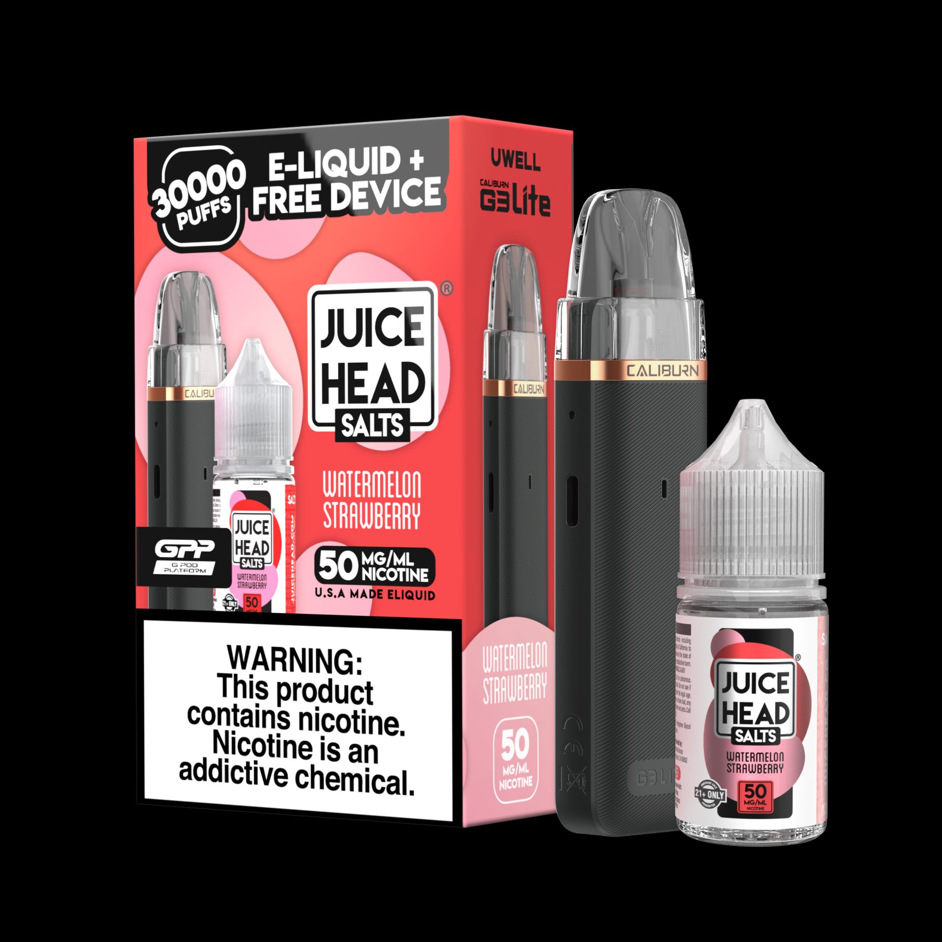 e-zigaretten startersets kaufen Juice Head Uwell Caliburn G3 Lite 30mL Bundle Set