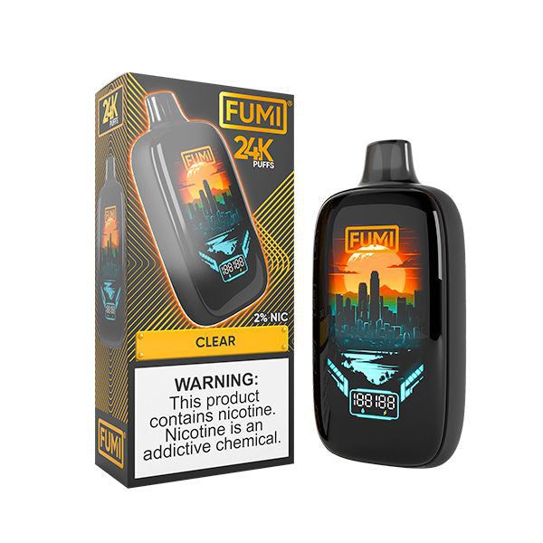 Fumi Disposable 20mg Clear with packaging