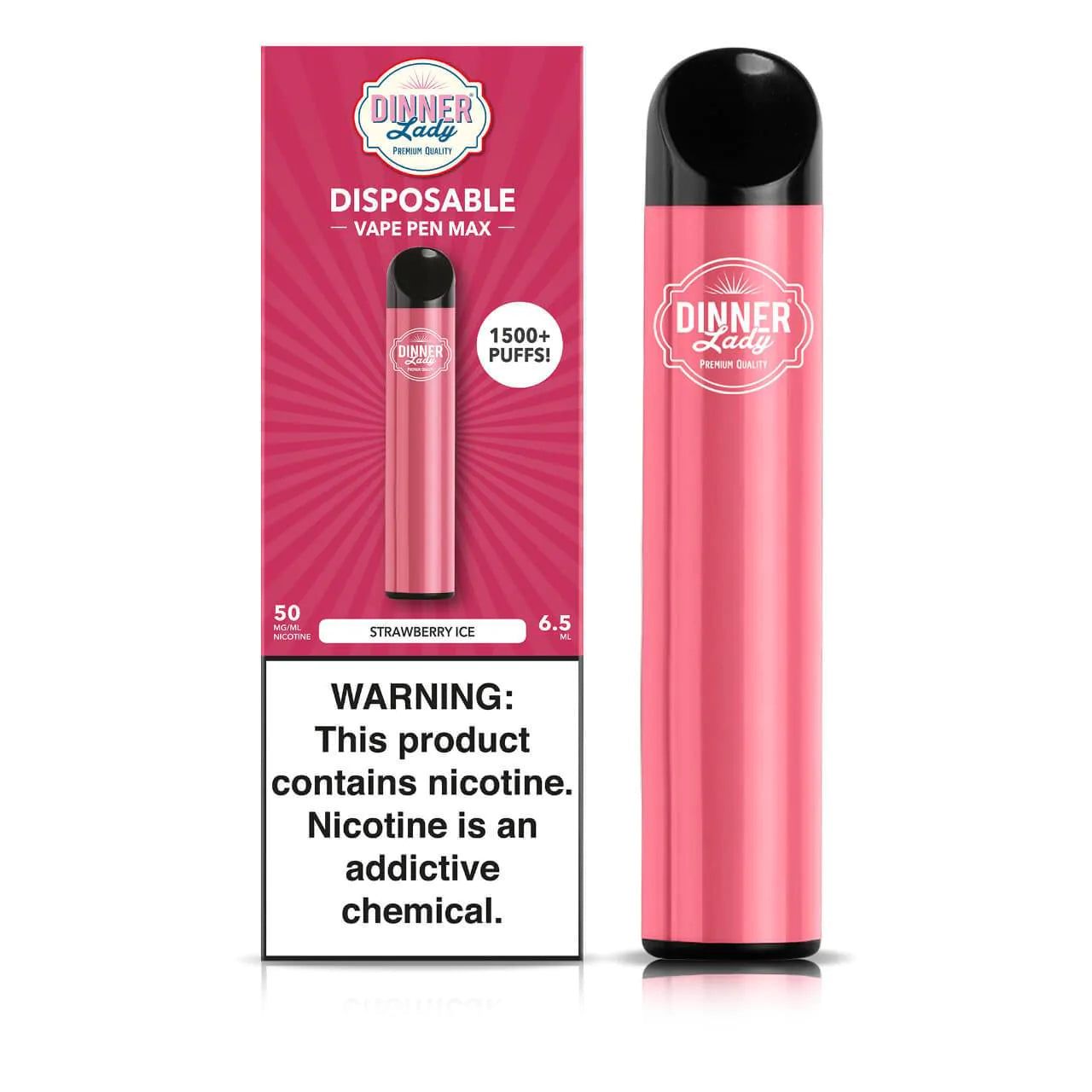 mango ice disposable vape pen by dinner lady 1.5ml Dinner Lady MAX Disposable Vape Pen