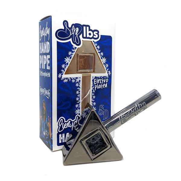 Dogg Lbs (Hand Pipe) 4" Everyday Electro Plated Tri-Prism Smoke with packaging