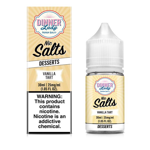 Dinner Lady Vanilla Tart TFN 30mL Salt Nicotine Vape Juice thumbnail