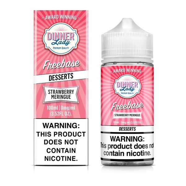 Dinner Lady Strawberry Meringue TFN 100mL Freebase Vape Juice thumbnail