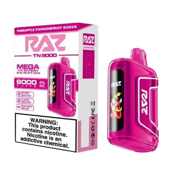 Raz Flavor Violet Raz TN9000 Disposable Vape Device RAZ TN9000 Disposable