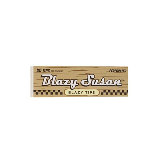 Blazy Susan Blazy Tips Filter Tips (50ct/25pk) Unbleached packaging