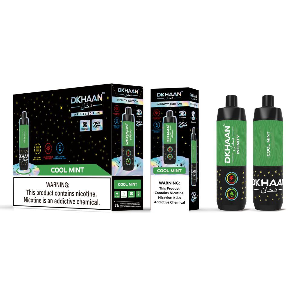 Dkhaan Infinity Disposable Cool Mint with packaging