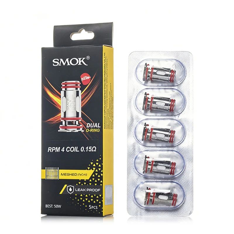 SMOK RPM 4 Replacement Coils (5-Pack) Mesh 0.15 ohm with packaging