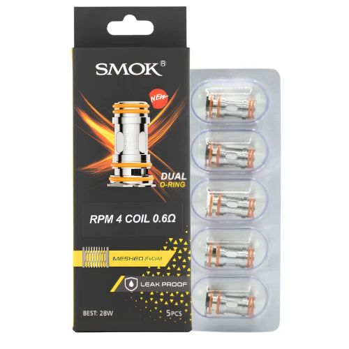 SMOK RPM 4 Replacement Coils (5-Pack) Mesh 0.6 ohm with packaging