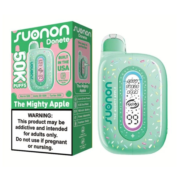 Suonon Donete Disposable The Mighty Apple with packaging