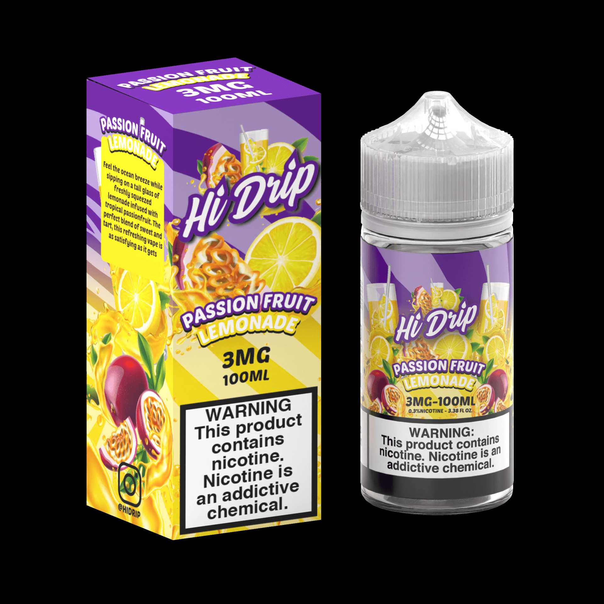 elf bar vape uk Shop Hi-Drip Iced Passion Fruit Lemonade 100ml E-Juice Online